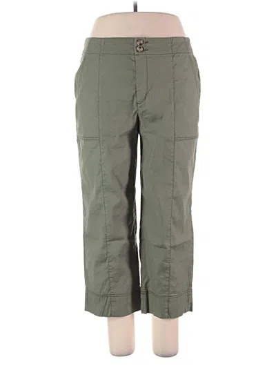 Pre-owned Chico's Linen Pants In Green
