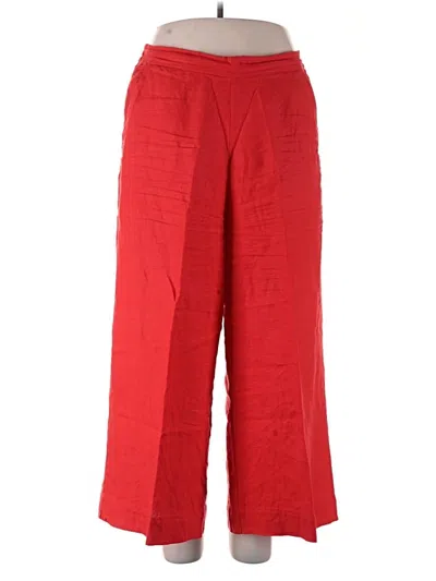 Pre-owned Chico's Linen Pants In Red