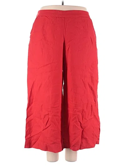 Pre-owned Chico's Linen Pants In Red