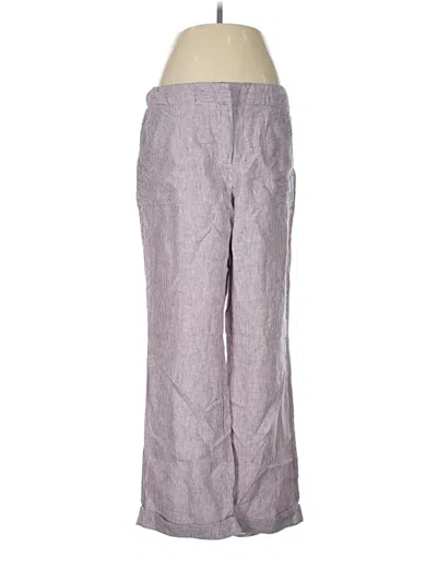 Pre-owned Chico's Linen Pants In Silver