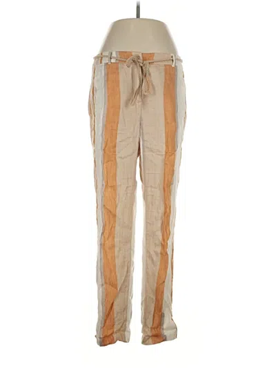 Pre-owned Chico's Linen Pants In Tan