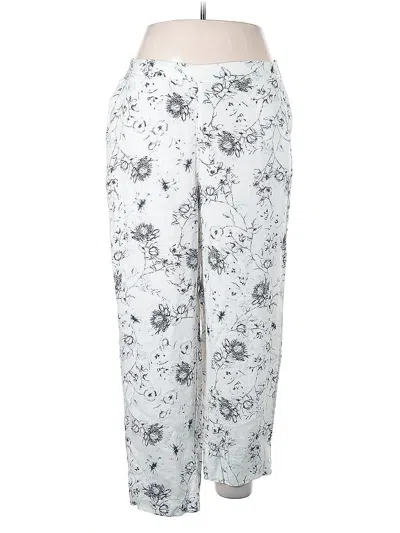 Pre-owned Chico's Linen Pants In White