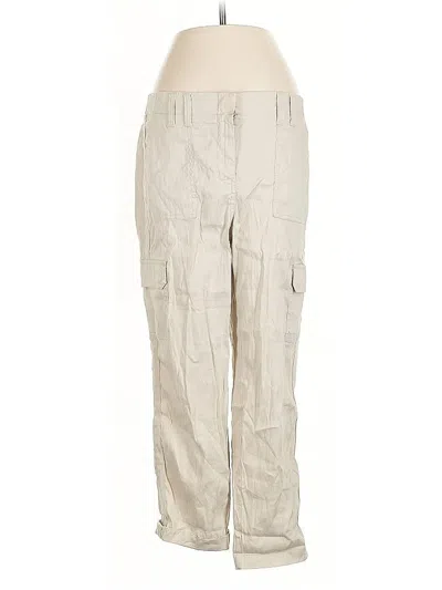 Pre-owned Chico's Linen Pants In White