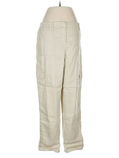 Pre-owned Chico's Linen Pants In White
