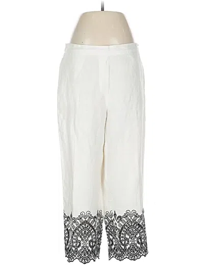 Pre-owned Chico's Linen Pants In White