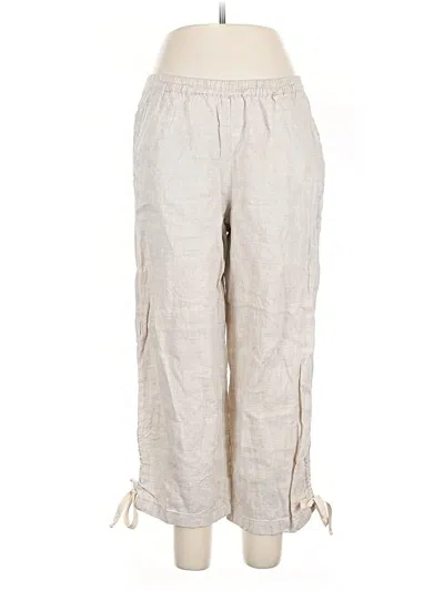 Pre-owned Chico's Linen Pants In White