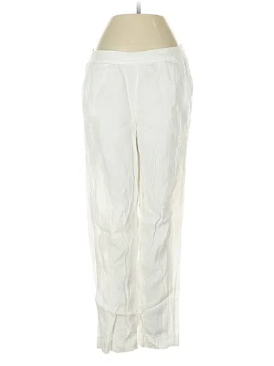 Pre-owned Chico's Linen Pants In White
