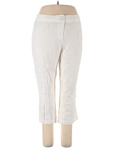 Pre-owned Chico's Linen Pants In White