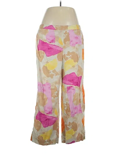 Pre-owned Chico's Linen Pants In Yellow
