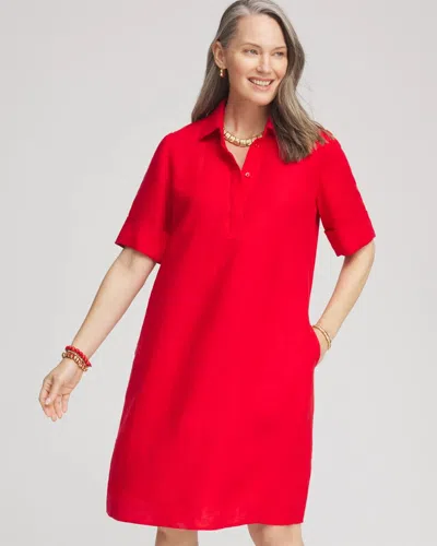 Chico's Linen Shirtdress In