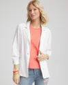 Chico's Linen Stretch Blazer In White Size Xxl |  In Alabaster