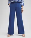 Chico's Linen Trouser Flare Pants In Naval Indigo Size 14 |  In Naval Indigo