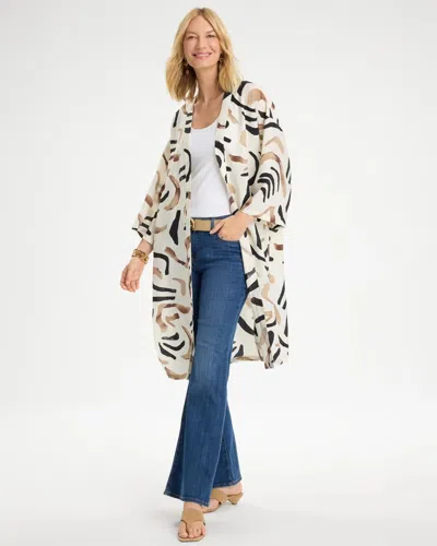 Chico's Long Island Explorer Kimono In Black