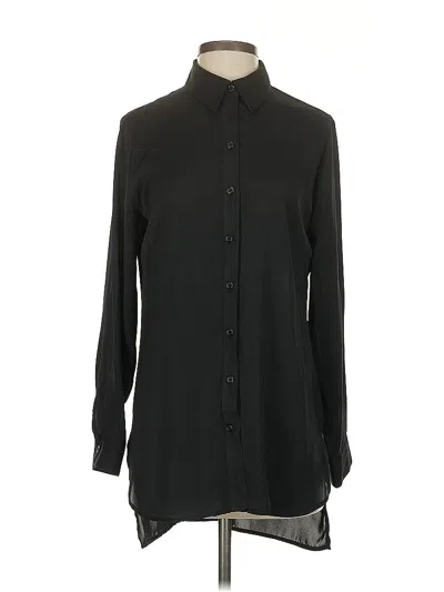 Pre-owned Chico's Long Sleeve Blouse In Black