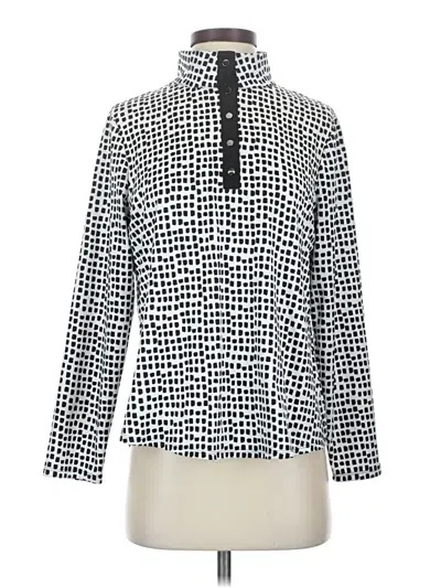 Pre-owned Chico's Long Sleeve Blouse In Black