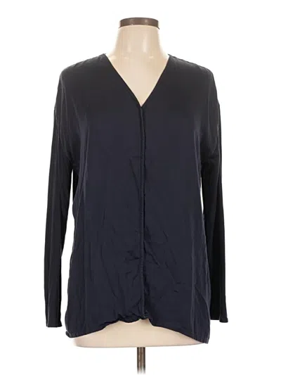 Pre-owned Chico's Long Sleeve Blouse In Black