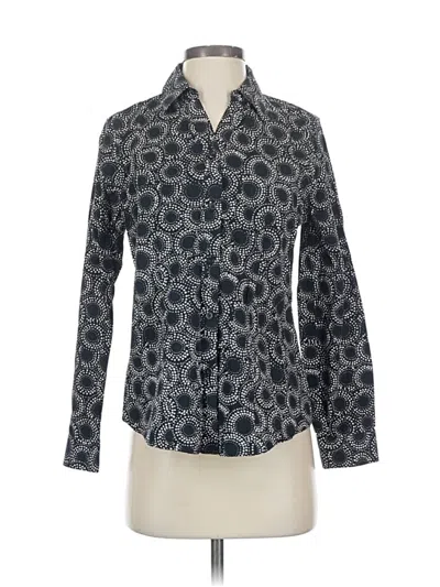 Pre-owned Chico's Long Sleeve Blouse In Gray