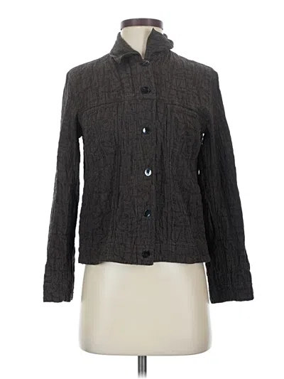 Pre-owned Chico's Long Sleeve Blouse In Gray