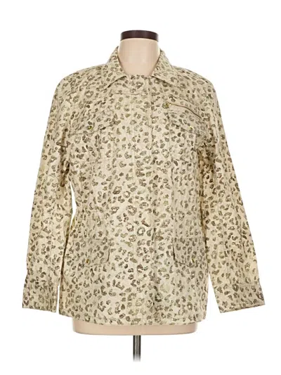 Pre-owned Chico's Long Sleeve Blouse In Ivory