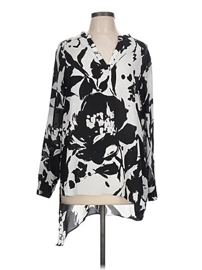 Pre-owned Chico's Long Sleeve Blouse In Ivory