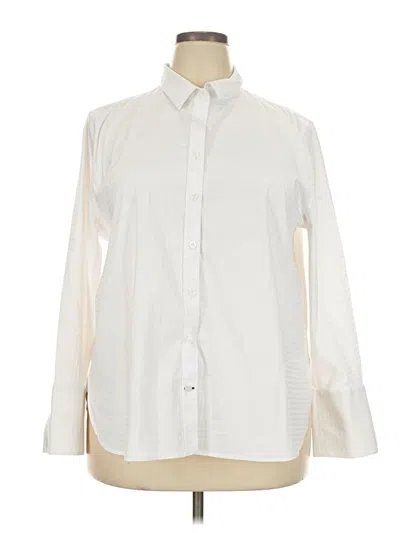 Pre-owned Chico's Long Sleeve Blouse In Ivory