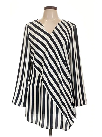 Pre-owned Chico's Long Sleeve Blouse In Ivory