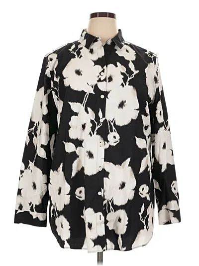 Pre-owned Chico's Long Sleeve Blouse In Ivory