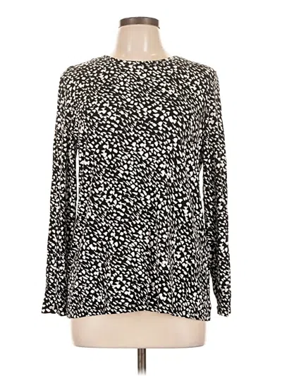 Pre-owned Chico's Long Sleeve Blouse In Ivory