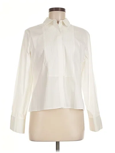 Pre-owned Chico's Long Sleeve Blouse In Ivory