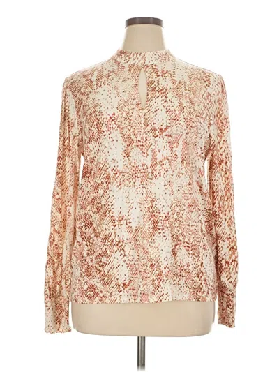 Pre-owned Chico's Long Sleeve Blouse In Ivory