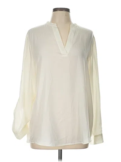 Pre-owned Chico's Long Sleeve Blouse In Ivory