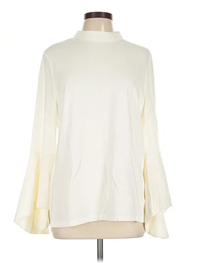 Pre-owned Chico's Long Sleeve Blouse In Ivory