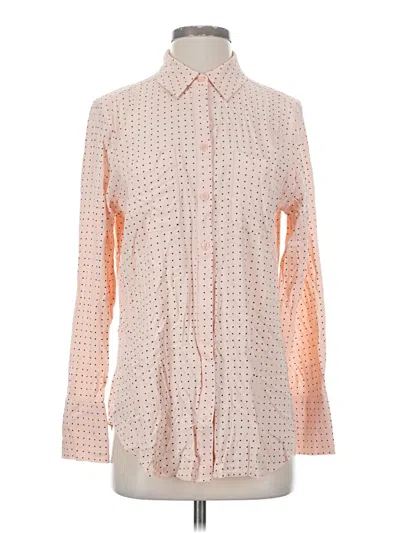Pre-owned Chico's Long Sleeve Blouse In Orange