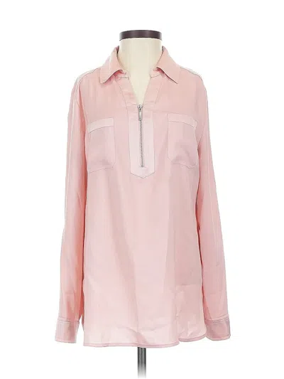 Pre-owned Chico's Long Sleeve Blouse In Pink