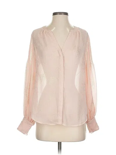 Pre-owned Chico's Long Sleeve Blouse In Pink