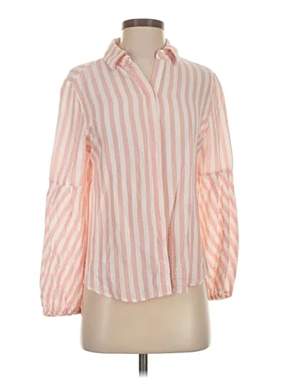 Pre-owned Chico's Long Sleeve Blouse In Pink