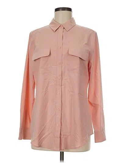 Pre-owned Chico's Long Sleeve Blouse In Pink