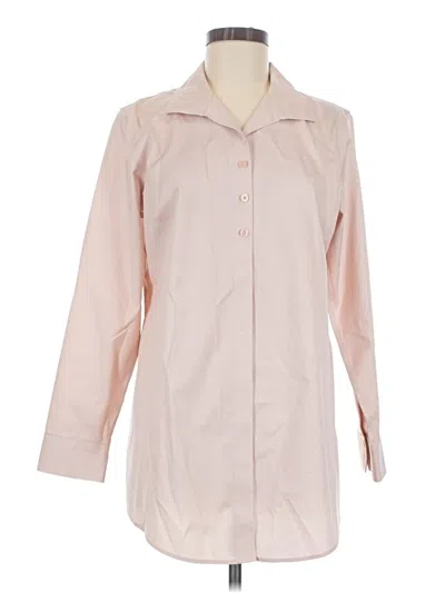 Pre-owned Chico's Long Sleeve Blouse In Pink