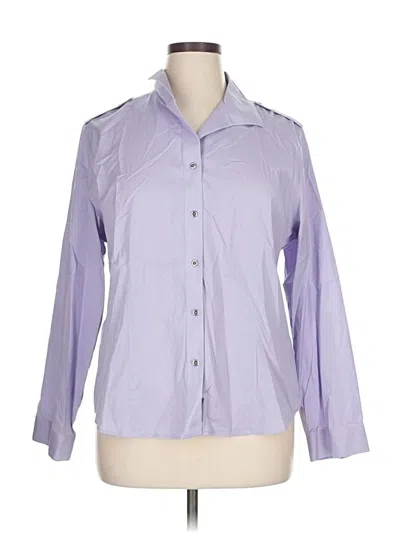 Pre-owned Chico's Long Sleeve Blouse In Purple