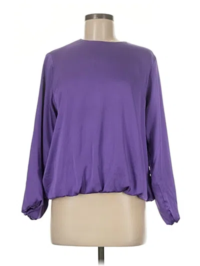 Pre-owned Chico's Long Sleeve Blouse In Purple