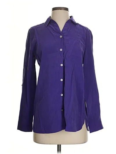 Pre-owned Chico's Long Sleeve Blouse In Purple