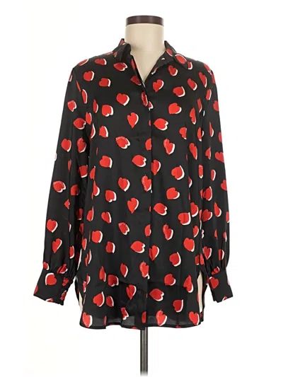 Pre-owned Chico's Long Sleeve Blouse In Red