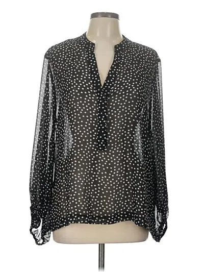 Chico's Long Sleeve Blouse In Black
