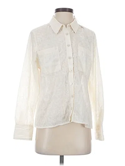 Chico's Long Sleeve Blouse In White