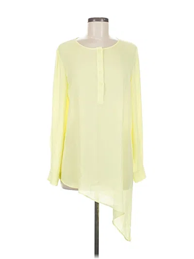 Pre-owned Chico's Long Sleeve Blouse In Yellow
