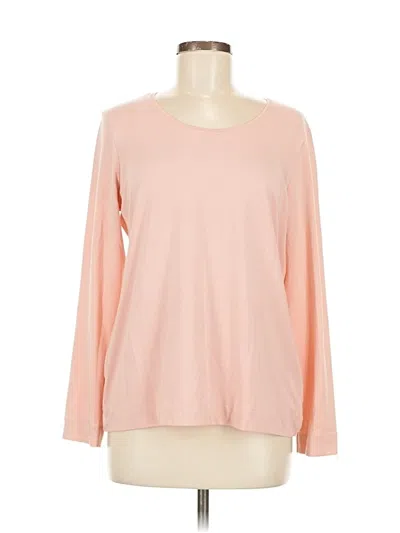 Pre-owned Chico's Long Sleeve T-shirt In Pink