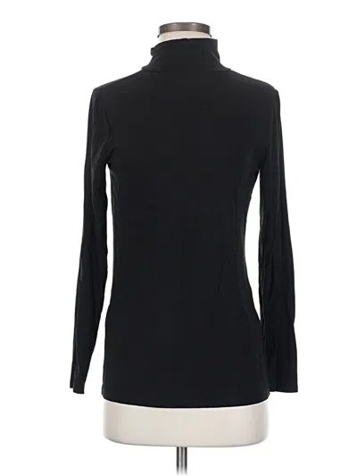 Pre-owned Chico's Long Sleeve Top Black Turtleneck Tops