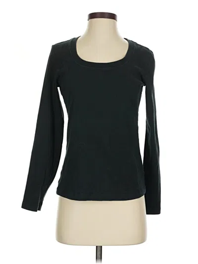 Pre-owned Chico's Long Sleeve T-shirt In Black