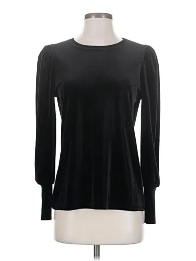 Pre-owned Chico's Long Sleeve T-shirt In Black