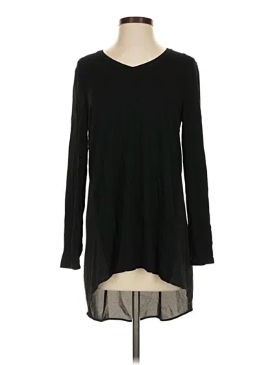 Pre-owned Chico's Long Sleeve T-shirt In Black